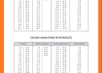 3D Türkiye Geneli 4. Deneme Sınavı Cevap Anahtarı (TYT-AYT)